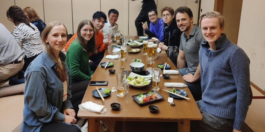 Celebrating the end of a SACLA beamtime in Aioi, Japan